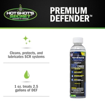 Hot Shot’s Secret Defender DEF Booster Additive - Diesel Fluid Treatment | Crystal Buildup Prevent...