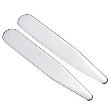 Jovivi 36pc Stainless Steel Collar Stays for Dress Shirts