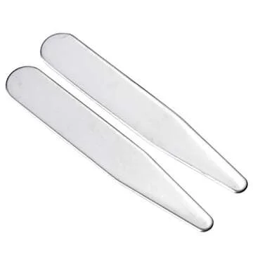 Jovivi 36pc Stainless Steel Collar Stays for Dress Shirts
