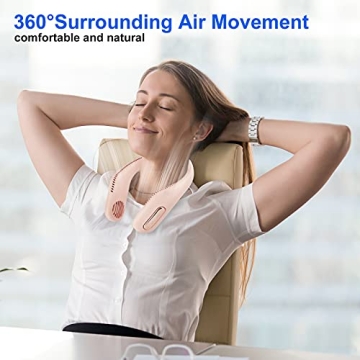 Yolidas Portable Neck Fan - Hands-Free & USB Rechargeable