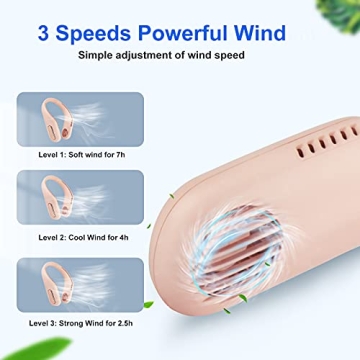 Yolidas Portable Neck Fan - Hands-Free & USB Rechargeable