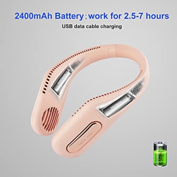 Yolidas Portable Neck Fan - Hands-Free & USB Rechargeable