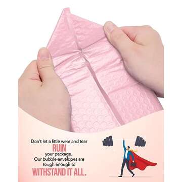 GSSUSA Bubble Mailers 6x10 Inches - Stylish Shipping Solution