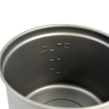 Lightweight TOAKS Titanium 900ml Pot for Camping Use