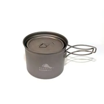 Lightweight TOAKS Titanium 900ml Pot for Camping Use