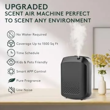 Smart Scent Air Machine for Home, 1500 Sq. Ft Coverage Hotel Collection Diffuser with Smart Cold Air...