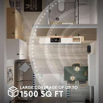 Smart Scent Air Machine for Home, 1500 Sq. Ft Coverage Hotel Collection Diffuser with Smart Cold Air Tech, Bluetooth Cold Air Diffusers with Smart APP Control for Home, Hotel, Spa, Office(Black)