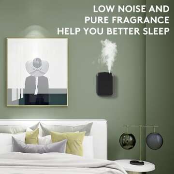 Smart Scent Air Machine for Home, 1500 Sq. Ft Coverage Hotel Collection Diffuser with Smart Cold Air Tech, Bluetooth Cold Air Diffusers with Smart APP Control for Home, Hotel, Spa, Office(Black)