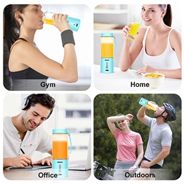 OBERLY 18oz Portable Blender USB Rechargeable Stainless Steel