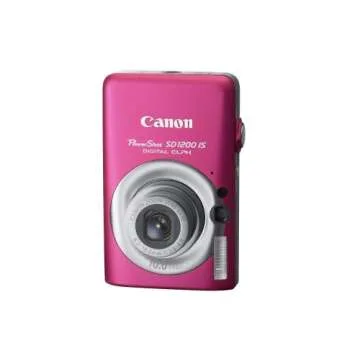 Canon PowerShot SD1200IS - 10 MP Digital Camera with 3x Zoom, Pink/Red
