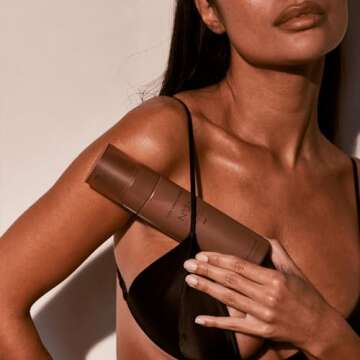 + Lux Unfiltered N°36 DEEP Supernatural Tanning Mousse Foam in Blood Orange, Quick + Immediate Sunless Fake Tan, Self Tanner