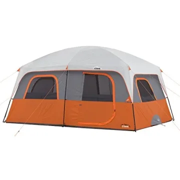 CORE 10 Person Tent | Large Multi Room Tent for Family | Included Tent Gear Loft Organizer | Portabl...
