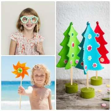 Quality 60Pcs Wooden Dowel Rods for Arts and Crafts