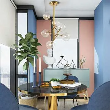 Dellemade Modern 6-Light Sputnik Chandelier in Gold