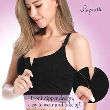 Hands Free Pumping & Nursing Bra by Lupantte - Adjustable Comfort
