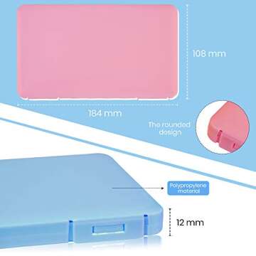 Kalolary Mask Storage Box - Durable Organizer for Face Coverings