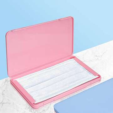 Kalolary Mask Storage Box - Durable Organizer for Face Coverings