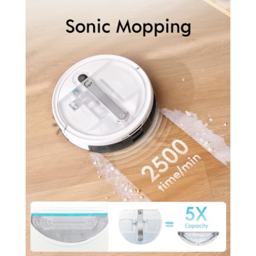 Yeedi Cube Robot Vacuum and Mop with Self-Emptying Feature