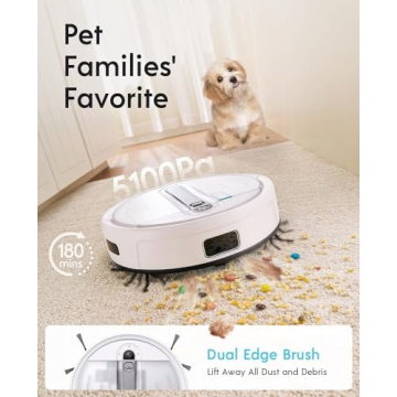 Yeedi Cube Robot Vacuum and Mop with Self-Emptying Feature