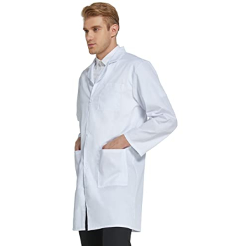 VOGRYE Unisex Professional Lab Coat for Men Women