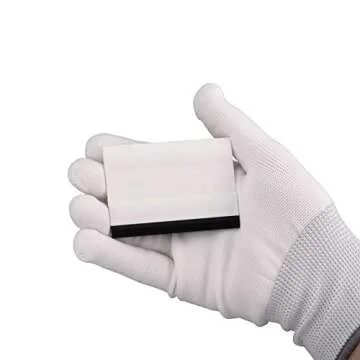 EHDIS Small Rubber Squeegee 3" Block Squeegee for Car Window Windshield,Film,Stickers,Decals and Vinyl Applicator,Kitchens, Glass, Shower,Counter Cleaning Tool, Pack of 2-White