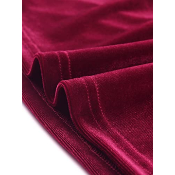 Agnes Orinda Plus Size Velvet Dress for Women - Elegant Style