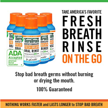 TheraBreath Fresh Breath Oral Rinse - Travel-Friendly Mint