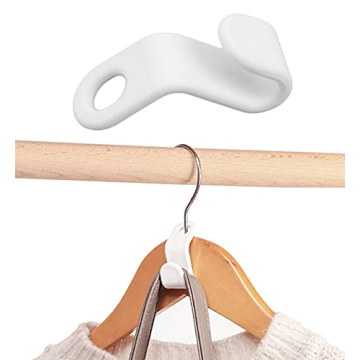 Woonsoon 40 Pcs Clothes Hanger Connector Hooks for Maximum Space Efficiency