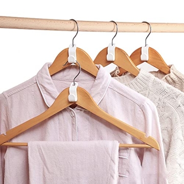 Woonsoon 40 Pcs Hanger Connector Hooks for Space Saving