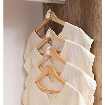 Woonsoon 40 Pcs Hanger Connector Hooks for Space Saving