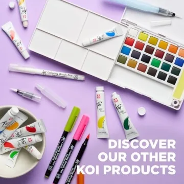Portable Koi Watercolor Set - Create Anywhere with 24 Colors