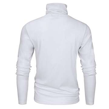 Derminpro Men's Thermal Turtleneck Soft Slim Fit Long Sleeve Shirt