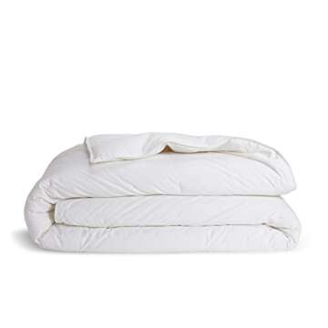 Brooklinen All Season Luxury Down Alternative Comforter, Vegan and Hypoallergenic – 100% Cotton Sa...