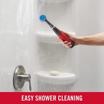 Rubbermaid Reveal Power Scrubber 18-Piece Kit, Cordless Electric Battery Powered Scrub Brush, Water Resistant, for Home/Kitchen/Bathroom/Grout/Tile/Shower/Tub