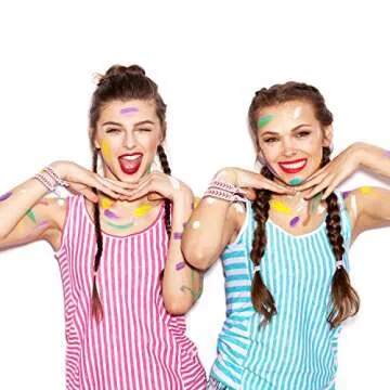 Baseball Hair Ties Set - 12 No Crease Hair Elastics