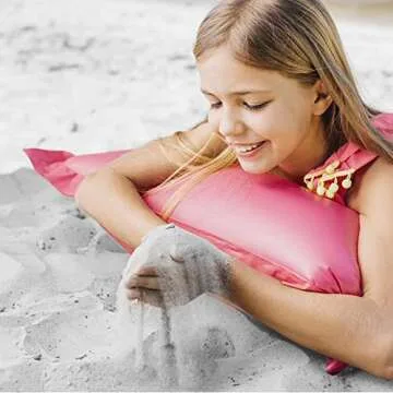 SNOW WHITE U.S. Silica Play Sand, Kids Sandbox & Sensory Toys Set, 50 Pound