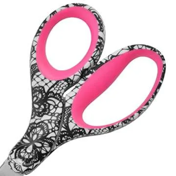 Westcott Trendsetter Straight Lace Pattern Scissor, 8" (16660)