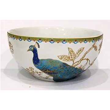 Beautiful 222 Fifth Peacock Garden Cereal Bowls Set