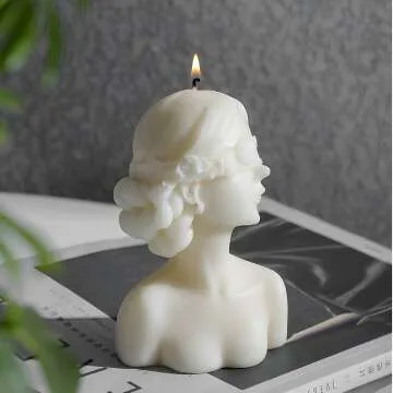 Bust Statue Decorative Scented Candle - Handmade