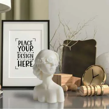 Bust Statue Decorative Scented Candle - Handmade