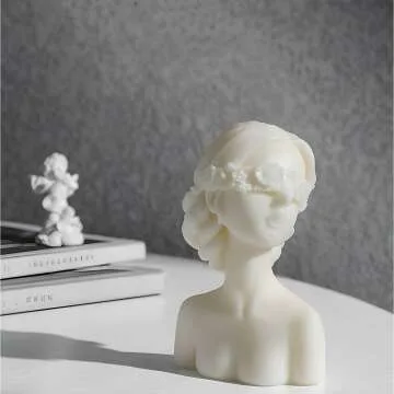 Bust Statue Decorative Scented Candle - Handmade