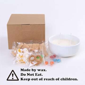 Funny Sweet Vanilla Trail Mix Bowl Scented Soy Candle Afternoon Tea Gift