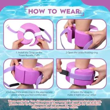 RoundFunny Foam Swim Aquatic Cuffs for Effective Water Workouts