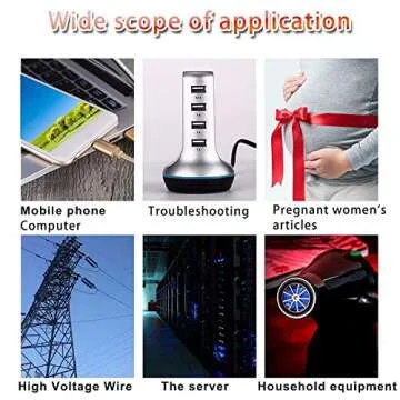 JahyShow LED EMF Meter Magnetic Field Detector Ghost Hunting Paranormal Equipment Tester Portable Counter