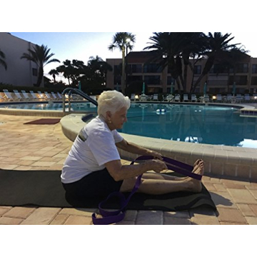 10 Foot Cotton Yoga Strap by Clever Yoga - Flexible Support