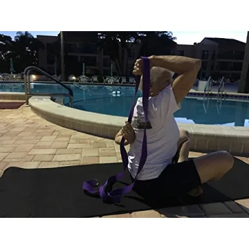 10 Foot Cotton Yoga Strap by Clever Yoga - Flexible Support