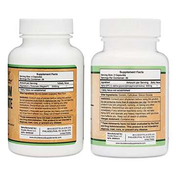 Magnesium L-Threonate (Magtein) and Alpha GPC Bundle - Two Essential Nutrients (Choline and Magnesiu...