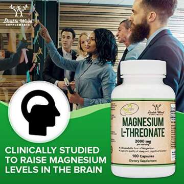 Magnesium L-Threonate (Magtein) and Alpha GPC Bundle - Two Essential Nutrients (Choline and Magnesium) for Cognitive Function Support