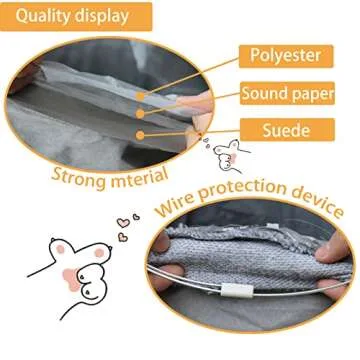 Terunat Cat Tunnel, Durable 51x12 Inch Cat Play Tunnel