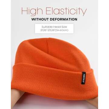 FURTALK Beanie Hat for Men Women Winter Hats for Women Men Soft Warm Unisex Cuffed Beanie Knitted Skull Cap
